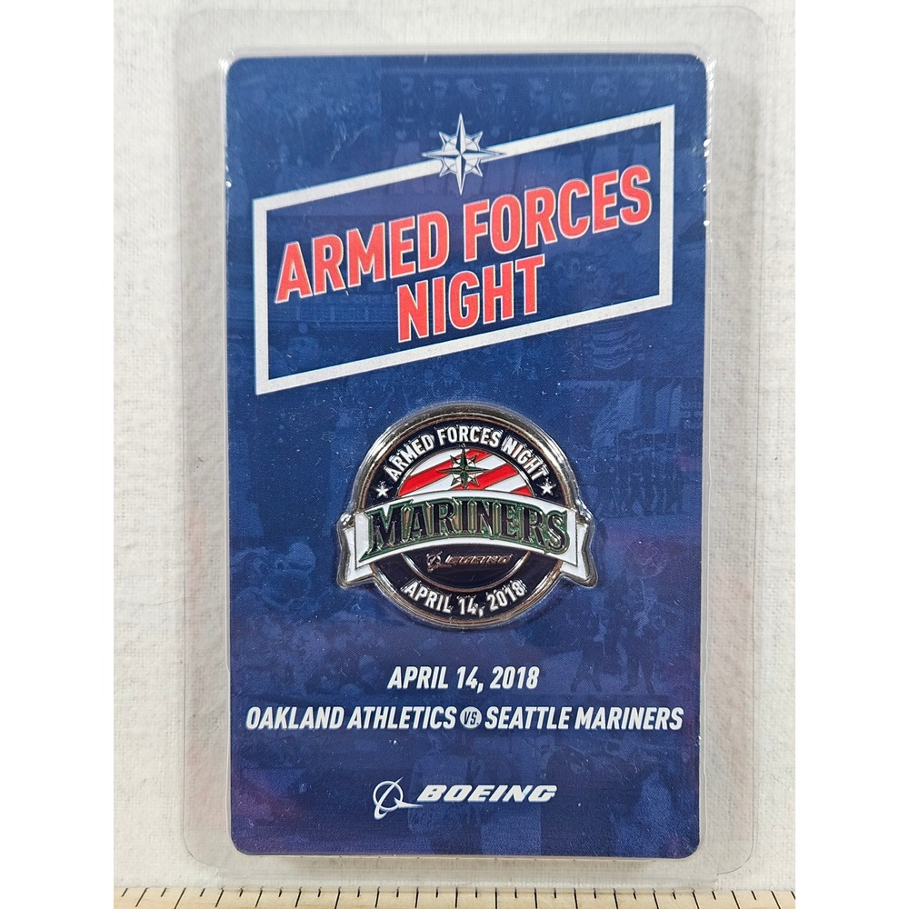 Seattle Mariners Armed‎ Forces Night 2018 Challenge Coin Boeing Military Tribute